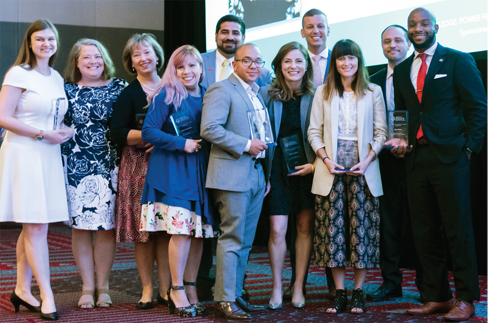 Graduates of the fifth Leadership Academy class (2017–2018) in Denver.