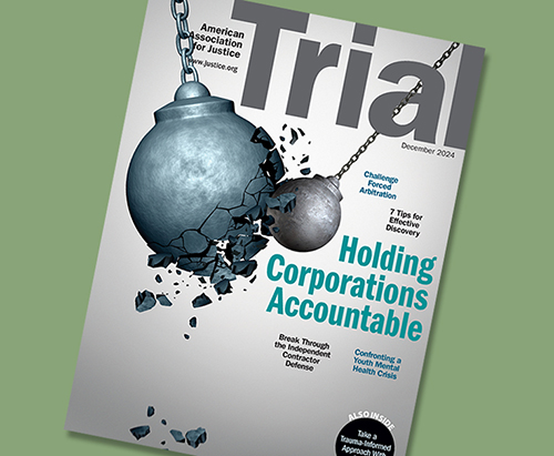 Trial Magazine December 2024 Holding Corporations Accountable