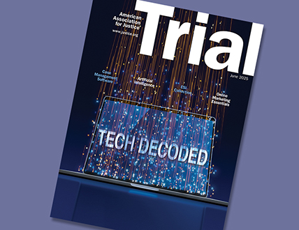 June 2025 Trial cover with the Theme Tech Decoded